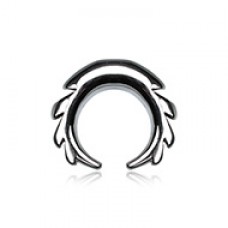 Sawtooth Pincher Steel Ear Gauge Buffalo Taper 