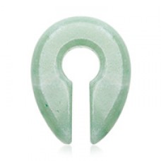 Jade Natural Stone Keyhole Ear Weight Gauge Hanger