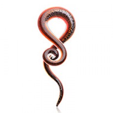 Octopus Dichroic Pyrex Glass Ear Taper Hanger 