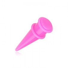 Solid Neon Shorty UV Acrylic Ear Stretching Taper