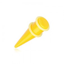 Solid Neon Shorty UV Acrylic Ear Stretching Taper