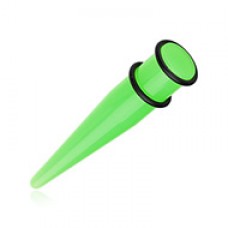 Solid Neon UV Acrylic Ear Stretching Taper