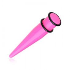 Solid Neon UV Acrylic Ear Stretching Taper