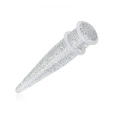 Glitter Shimmer UV Acrylic Ear Stretching Taper