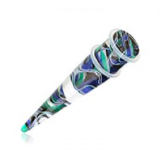 Marble Lava UV Acrylic Ear Stretching Taper