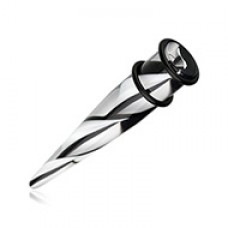 Multi Layered Swirls UV Acrylic Ear Stretching Taper