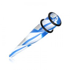 Multi Layered Swirls UV Acrylic Ear Stretching Taper