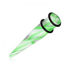 Multi Layered Swirls UV Acrylic Ear Stretching Taper