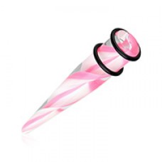 Multi Layered Swirls UV Acrylic Ear Stretching Taper