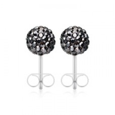 Multi-Sprinkle Dot Multi Gem Aurora Ball Ear Stud Earrings