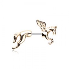 Golden Pegasus Fake Taper Earring