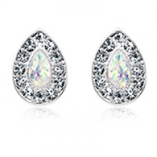 Opal Avice Ear Stud Earrings