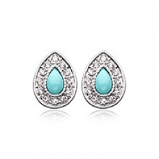 Avice Turquoise Multi-Gem Ear Stud Earrings