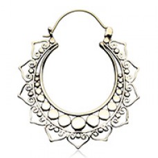 Golden Gypsy Brass Ear Hoop Earrings