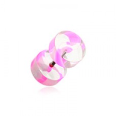 Swirl Stripe Acrylic Fake Plug