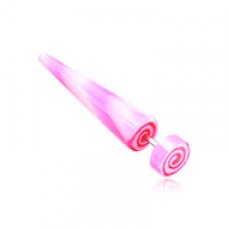 Candy Swirl Acrylic Fake Taper