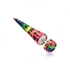 Rainbow Stars Pattern Fake Taper