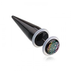 Rainbow Leopard Pattern Fake Taper with O-Rings