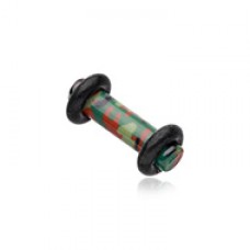 Camouflage Acrylic No Flare Ear Gauge Plug