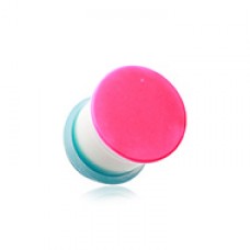 Rocket Popsicle Acrylic Single Flared Ear Gauge Plug