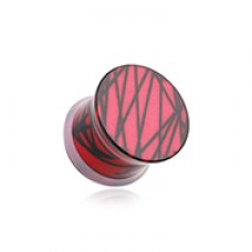 Hybrid Legion Stripes Single Flared Acrylic Ear Gauge Plug