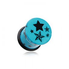 Star Nautica Single Flared Ear Gauge Plug