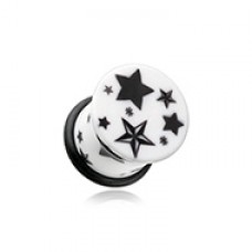 Star Nautica Single Flared Ear Gauge Plug