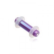 Metallic Iridescent Sparkle Gem Acrylic Ear Gauge Plug