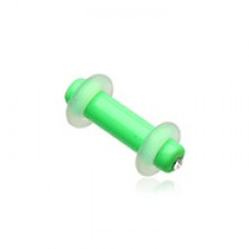Bright Neon Gem Acrylic Ear Gauge Plug
