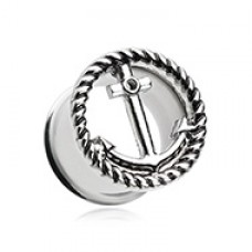 Classic Knotted Anchor Ear Gauge Tunnel Plug