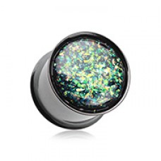 Blackline Opal Glitter Ear Gauge Plug