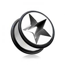 Nova Star Solid Steel No Flare Ear Gauge Tunnel Plug