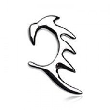 Blade Claw Steel Ear Gauge Hanging Taper