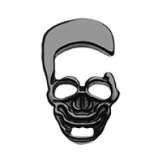 Skull Head Silhouette Acrylic Ear Gauge Hanger