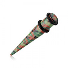 Camouflage Acrylic Ear Stretching Taper