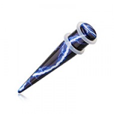 Electro Thunder Acrylic Ear Stretching Taper