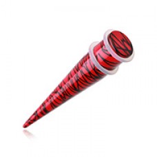 Hybrid Legion Stripes Acrylic Ear Stretching Taper