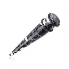 Glitter Marble Lava UV Acrylic Ear Stretching Taper