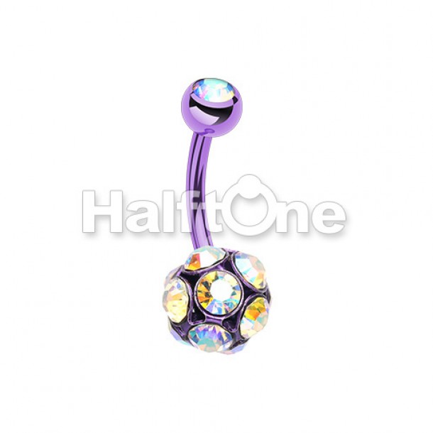 Colorline Sparkle Multi Gem Belly Button Ring Colorline Sparkle Multi Gem Belly Button Ring