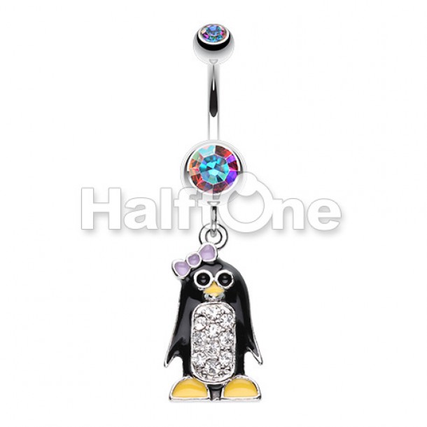 Penguin belly button ring sale