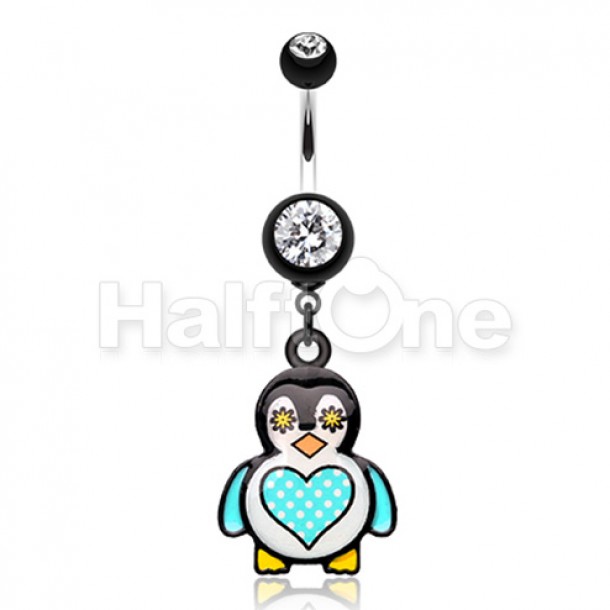 Penguin belly button ring sale