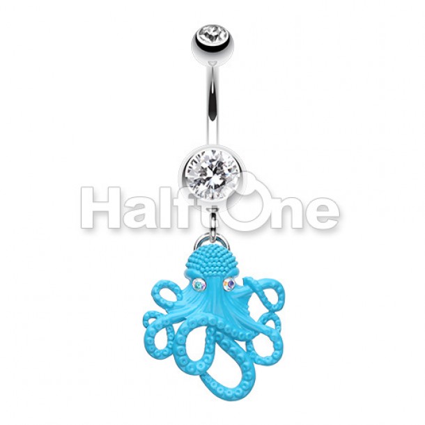 Octopus belly hotsell button ring