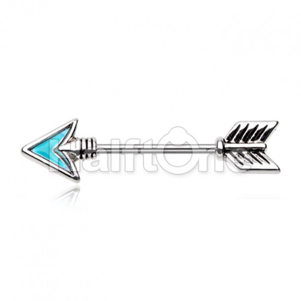 Follow Your Own Arrow Nipple Barbell Ring