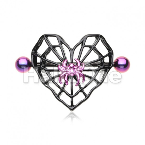 Spider sales nipple rings