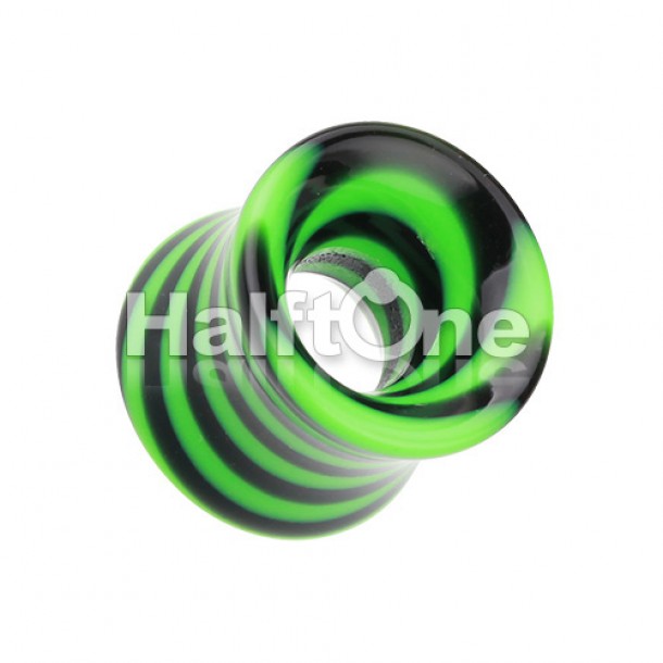 Beetle Maze Swirl Acrylic Ear Gauge Tunnel Plug Beetle Maze Swirl Acrylic Ear Gauge Tunnel Plug