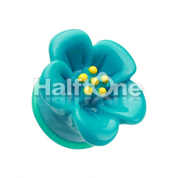 Adorable Hibiscus Flower Single Flared Ear Gauge Plug Adorable Hibiscus Flower Single Flared Ear Gauge Plug
