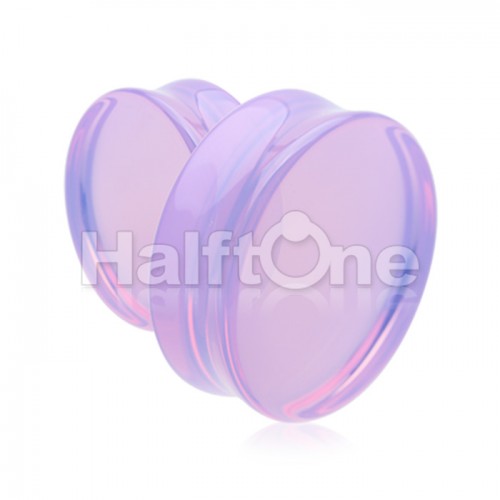 Supersize Lavender Opalite Double Flared Ear Gauge Plug