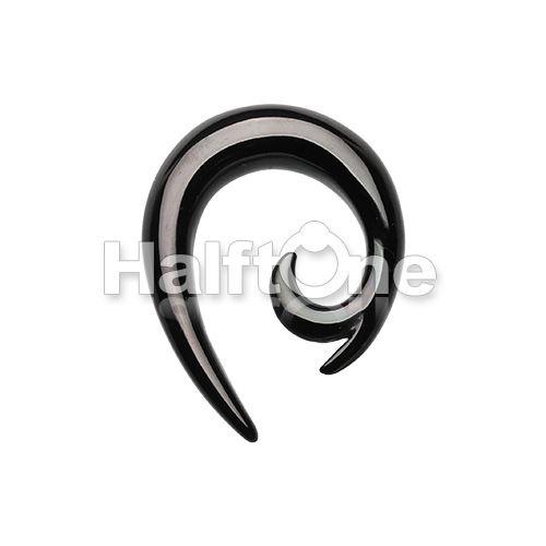 Blackline Ivy Hook Steel Ear Gauge Spiral Hanging Taper 