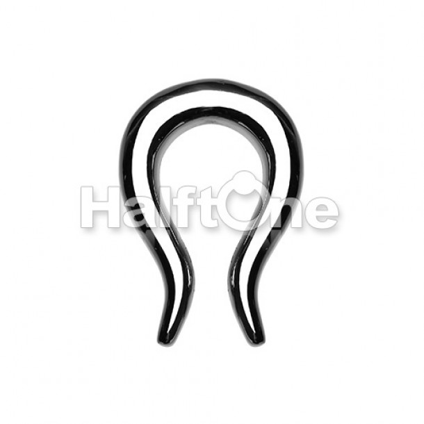 Curved Pincher Steel Ear Gauge Buffalo Taper
