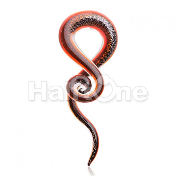 Octopus Dichroic Pyrex Glass Ear Taper Hanger Octopus Dichroic Pyrex Glass Ear Taper Hanger